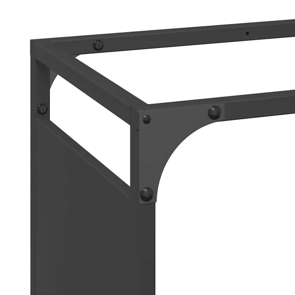vidaXL Brandhoutrek 44x28x65 cm koudgewalst staal olijfgroen