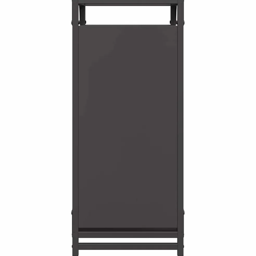 vidaXL Brandhoutrek 44x28x65 cm koudgewalst staal olijfgroen