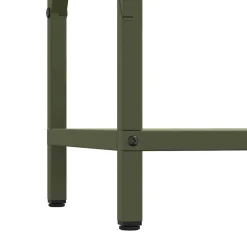 vidaXL Brandhoutrek 34x25x70 cm koudgewalst staal olijfgroen