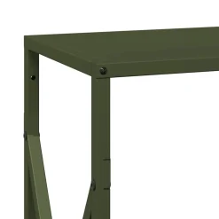 vidaXL Brandhoutrek 34x25x70 cm koudgewalst staal olijfgroen
