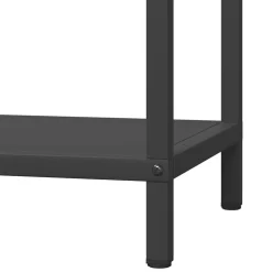 vidaXL Brandhoutrek 40x25x60 cm koudgewalst staal zwart
