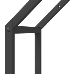 vidaXL Brandhoutrek 40x25x60 cm koudgewalst staal zwart