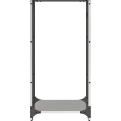 vidaXL Brandhoutrek 40x30x80 cm roestvrij staal