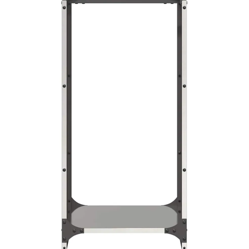 vidaXL Brandhoutrek 40x30x80 cm roestvrij staal