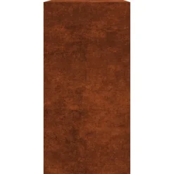 vidaXL Brandhoutrek 100x40x80 cm weervast staal