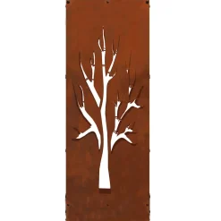 vidaXL Brandhoutrek 40x30x80 cm weervast staal