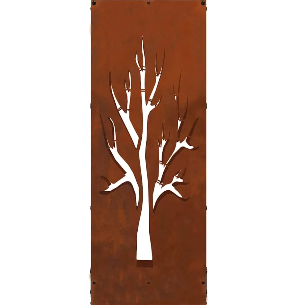 vidaXL Brandhoutrek 40x30x80 cm weervast staal