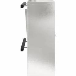 vidaXL Brievenbus met opslag Zilver 30 x 20 x 55 cm Roestvrij staal