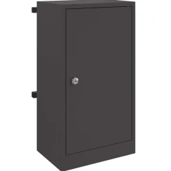 vidaXL Brievenbus met opslag met de deur Zwart 30 x 20 x 55 cm Staal
