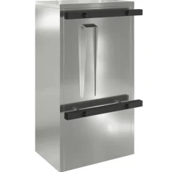 vidaXL Brievenbus met slot Zwart 30 x 20 x 55 cm Gegalvaniseerd staal