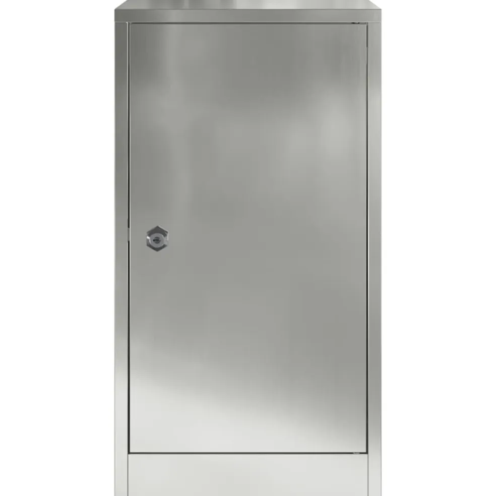 vidaXL Brievenbus met slot Zwart 30 x 20 x 55 cm Gegalvaniseerd staal