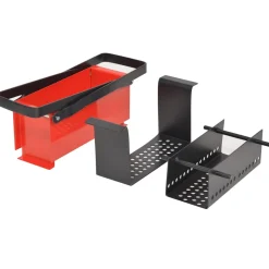 vidaXL Brikettenpers voor papier 34x14x14 cm staal zwart en rood