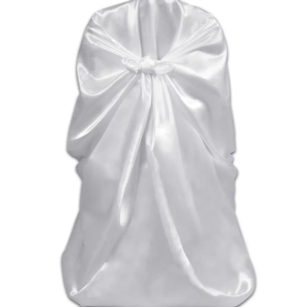 vidaXL Bruiloft Stoelhoes Wit (6 stuks)