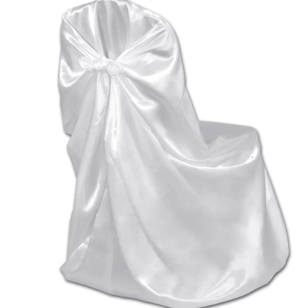vidaXL Bruiloft Stoelhoes Wit (6 stuks)