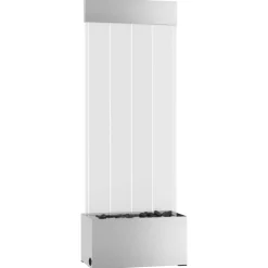 vidaXL Bubbelzuil met RGB LED's 110 cm roestvrij staal en acryl