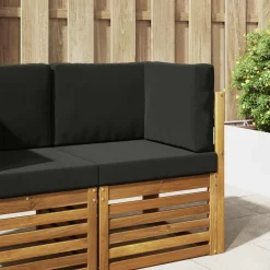 vidaXL Buiten bankkussen Polyester Zwart 60 x 60 cm