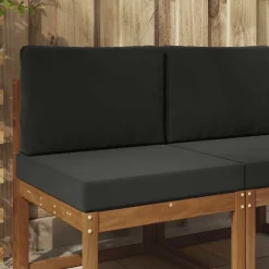 vidaXL Buiten bankkussen Polyester Zwart 60 x 60 cm