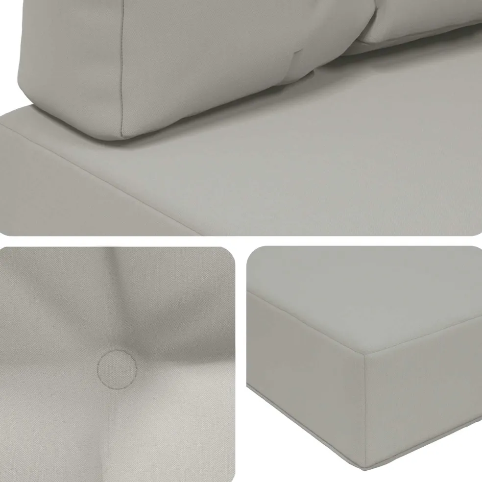 vidaXL Buiten bankkussen Polyester Grijs 60 x 60 cm