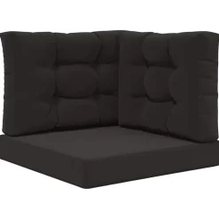 vidaXL Buiten bankkussen Polyester Zwart 60 x 60 cm