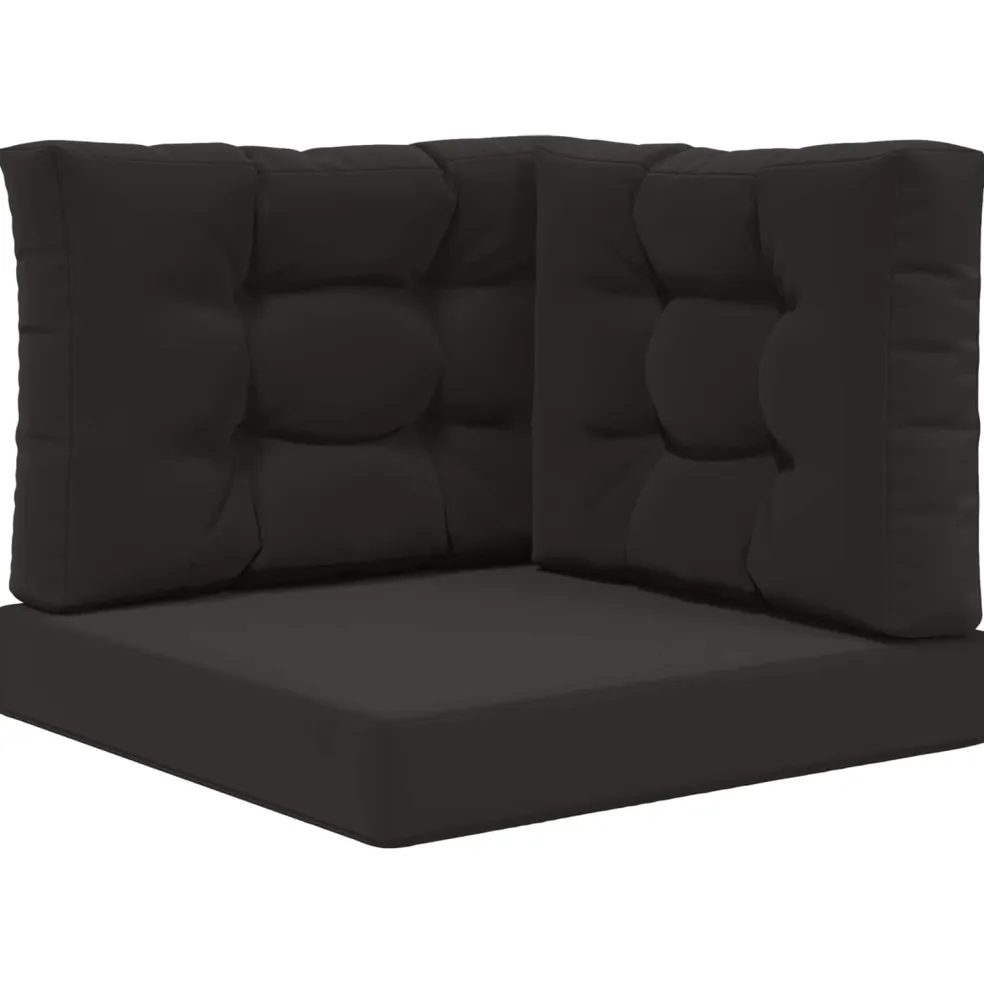 vidaXL Buiten bankkussen Polyester Zwart 60 x 60 cm