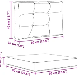 vidaXL Buiten bankkussen Polyester Zwart 60 x 60 cm