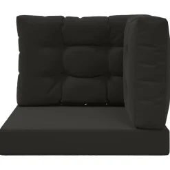 vidaXL Buiten bankkussen Polyester Zwart 60 x 60 cm