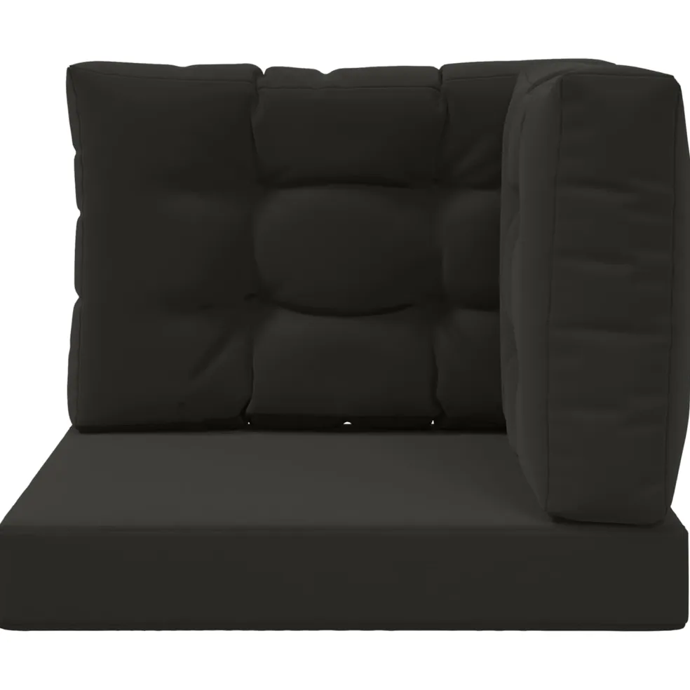 vidaXL Buiten bankkussen Polyester Zwart 60 x 60 cm