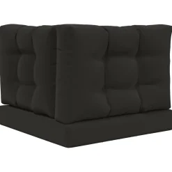 vidaXL Buiten bankkussen Polyester Zwart 60 x 60 cm