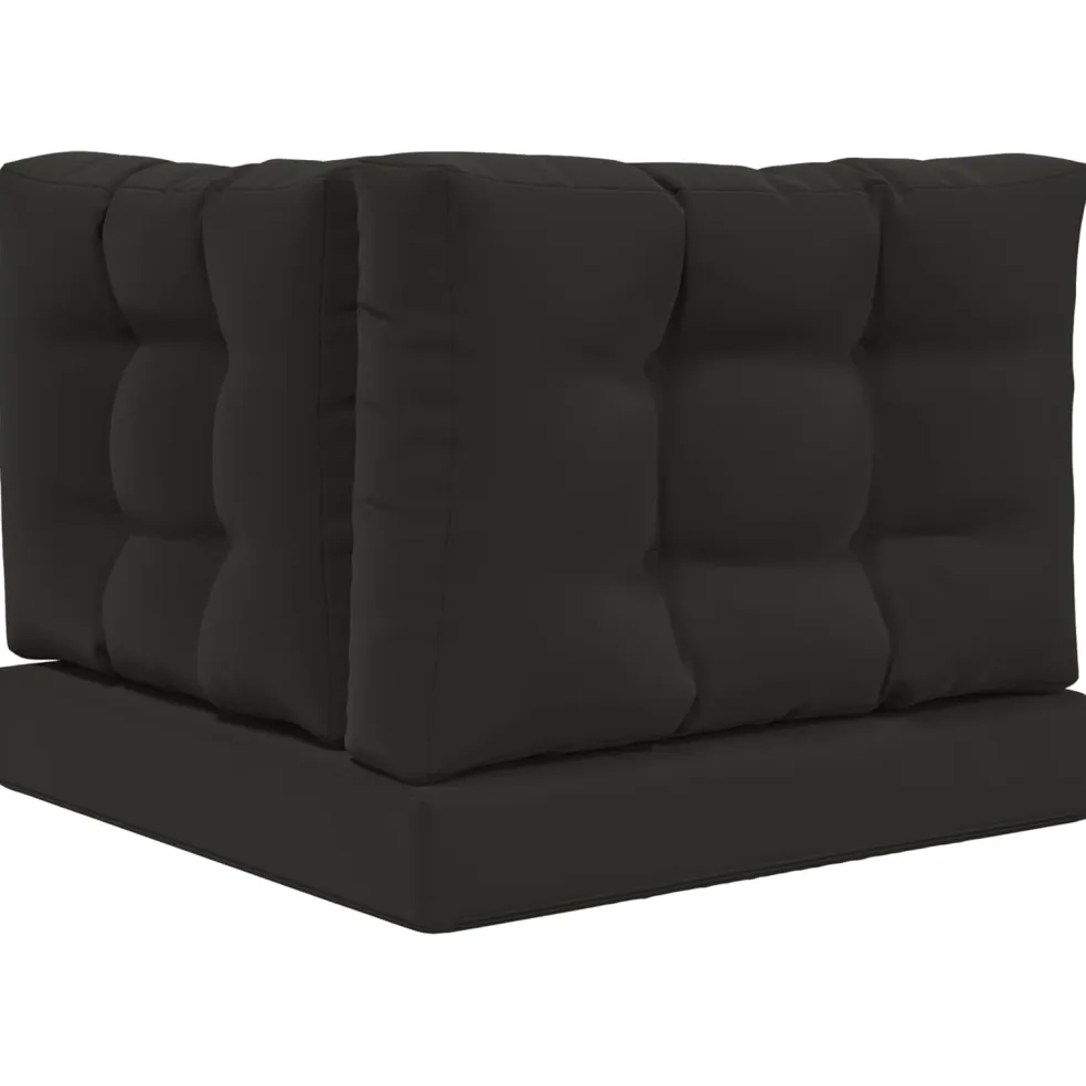vidaXL Buiten bankkussen Polyester Zwart 60 x 60 cm