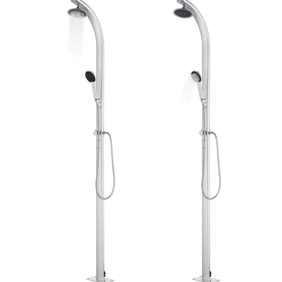 vidaXL Buitendouche 215 cm aluminium