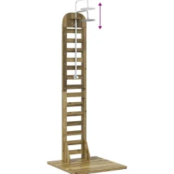 vidaXL Buitendouche 223 cm Geïmpregneerd dennenhout en roestvrij staal