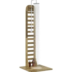 vidaXL Buitendouche 223 cm Geïmpregneerd dennenhout en roestvrij staal