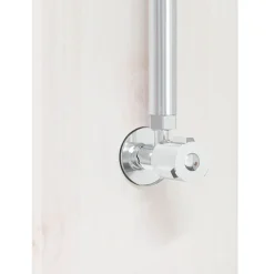 vidaXL Buitendouche 206 cm Massief grenenhout en roestvrij staal Wit
