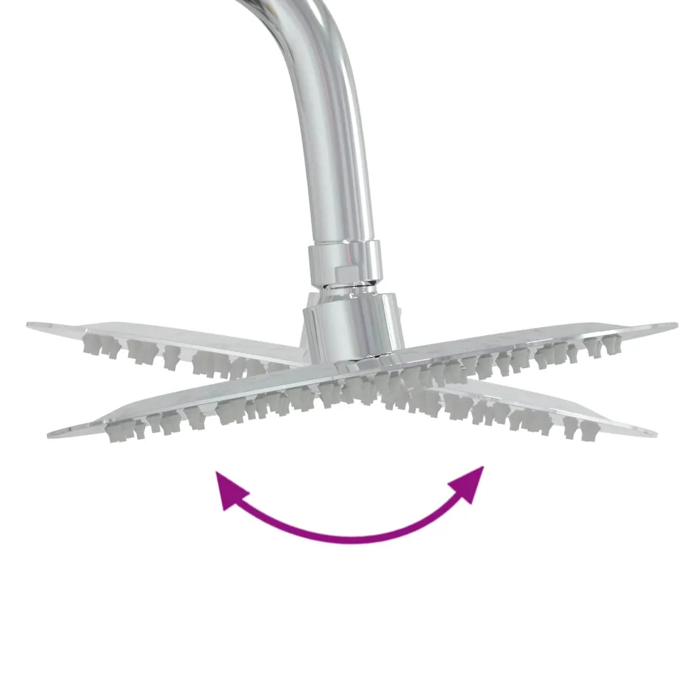 vidaXL Buitendouche 246 cm Massief grenenhout en roestvrij staal Wit