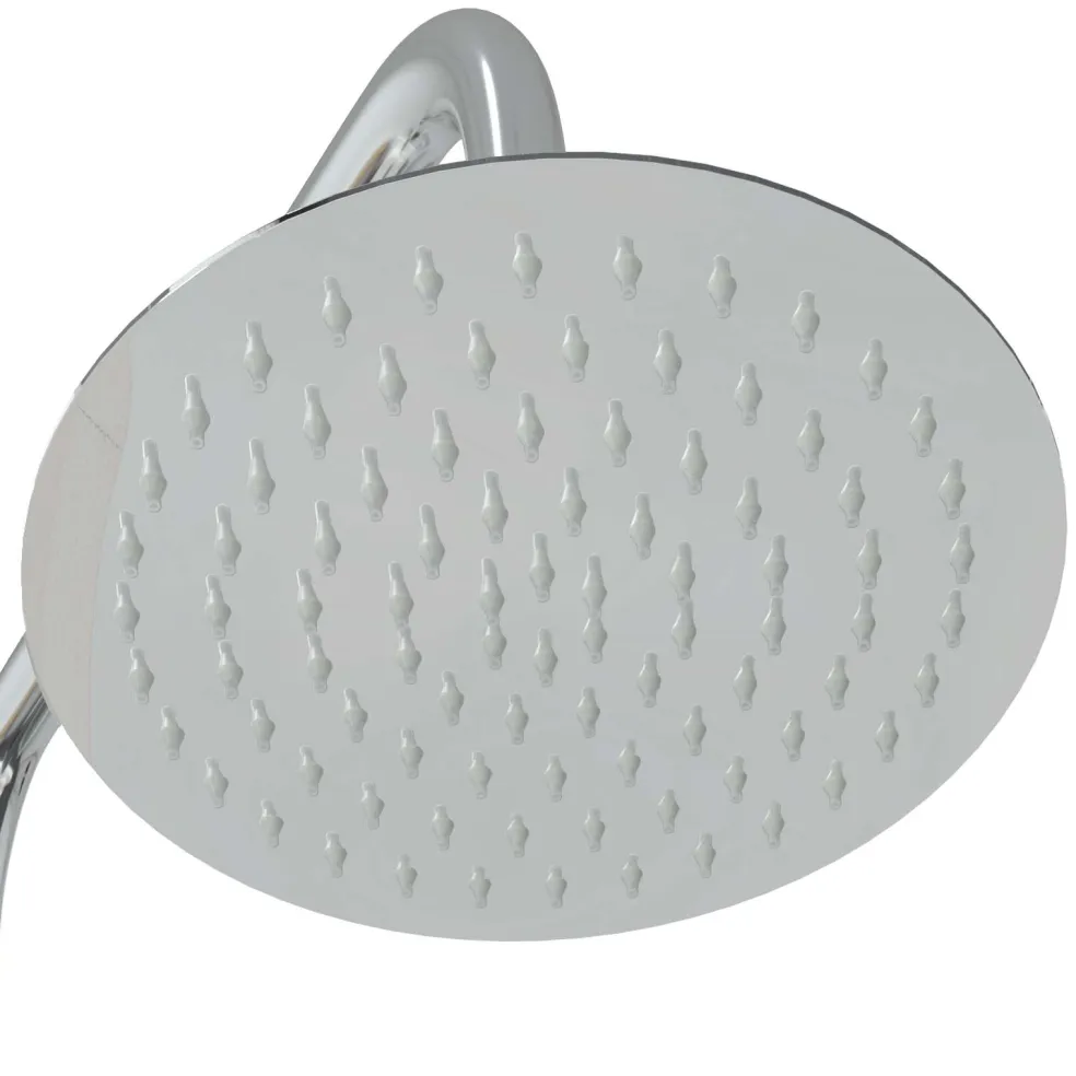 vidaXL Buitendouche 246 cm Massief grenenhout en roestvrij staal Wit