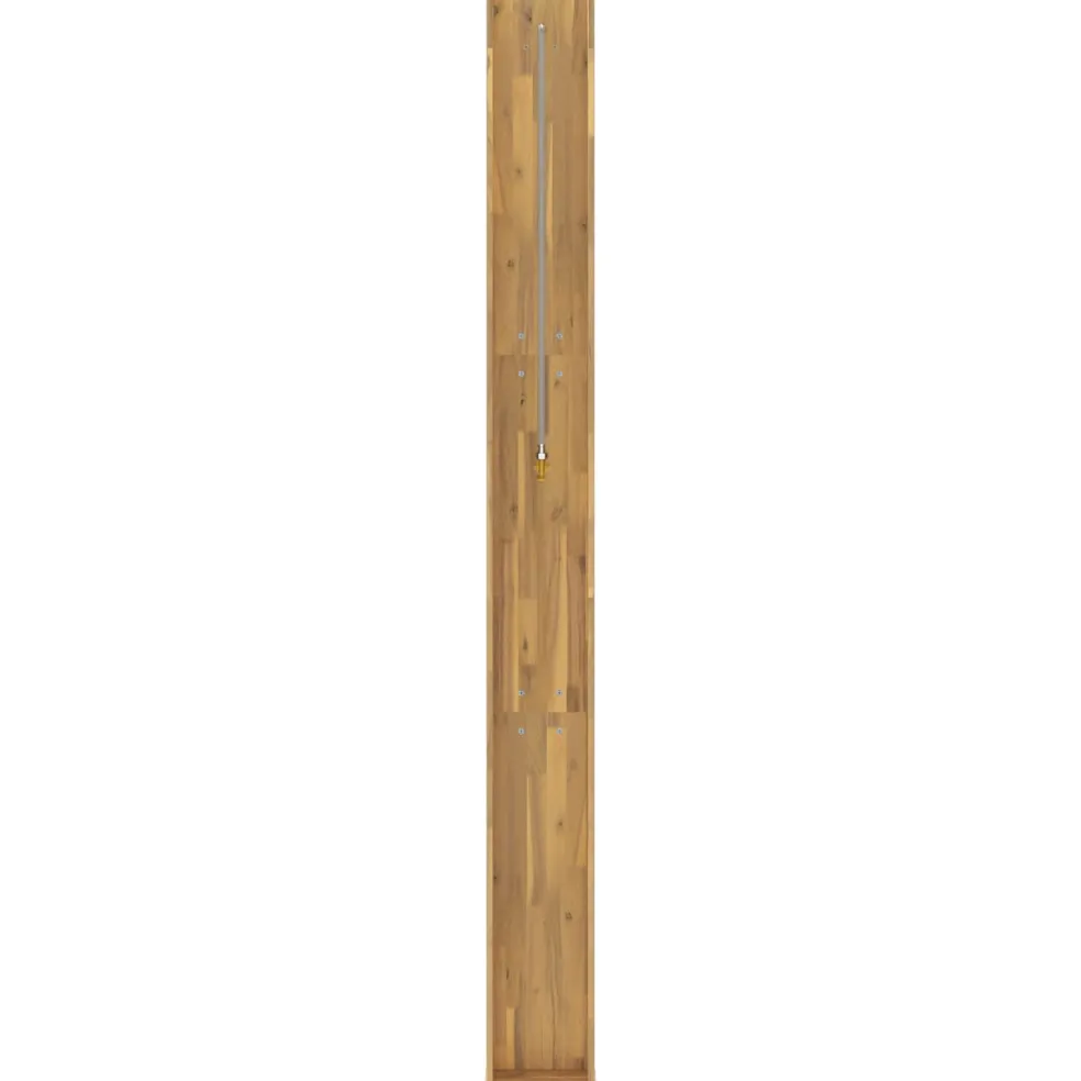 vidaXL Buitendouche 226 cm Massief acaciahout en roestvrij staal Wit