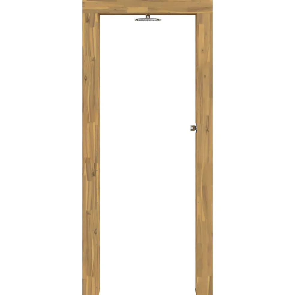 vidaXL Buitendouche 226 cm Massief acaciahout en roestvrij staal Wit