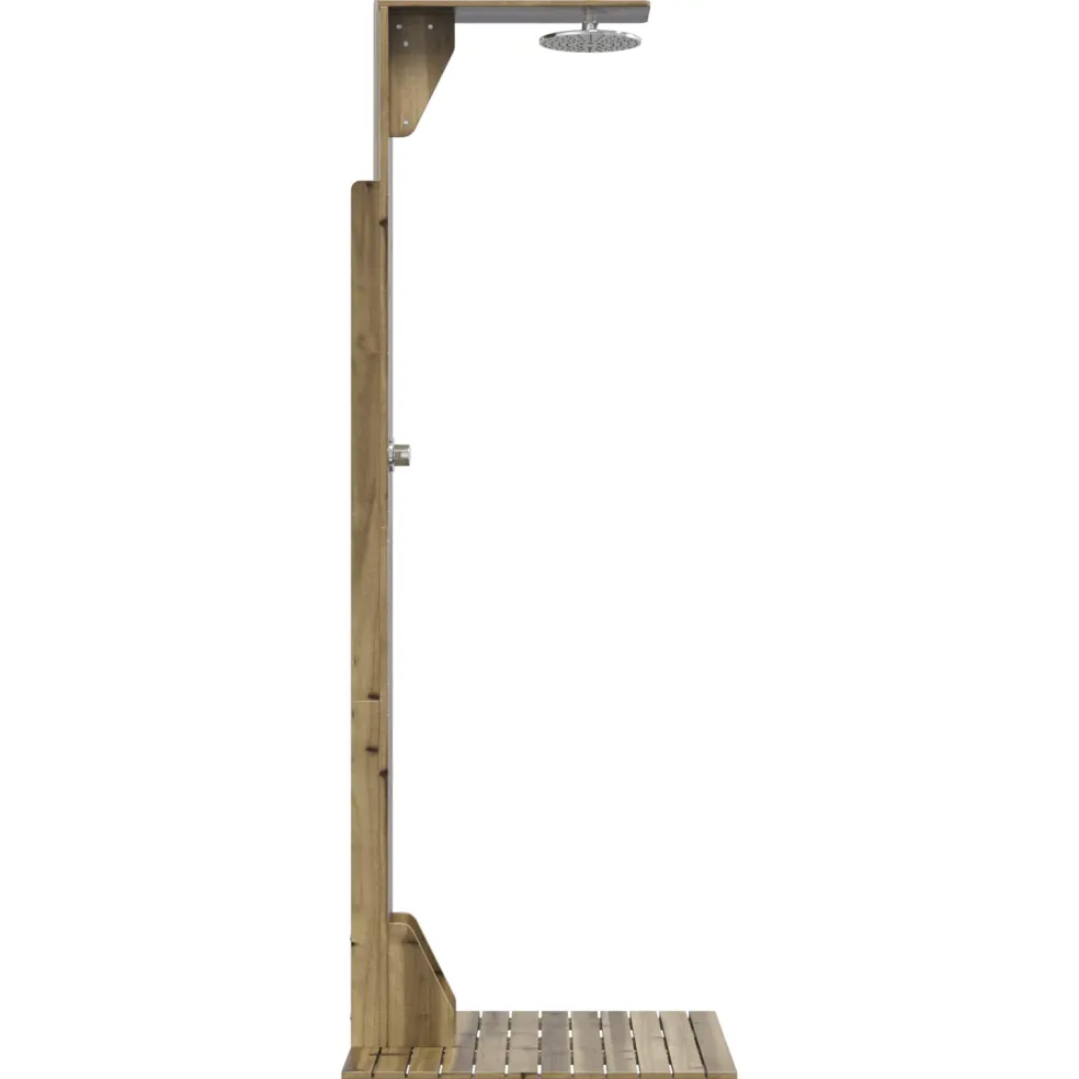vidaXL Buitendouche 214,5 cm Naturel