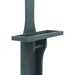 vidaXL Buitendouche hout antraciet