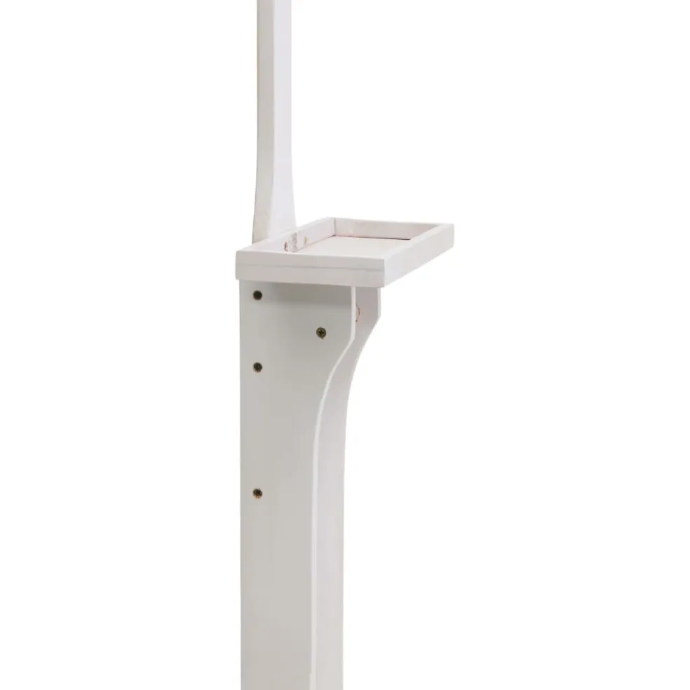 vidaXL Buitendouche hout wit
