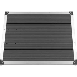 vidaXL Buitendouche met grijze basis 230 cm roestvrij staal