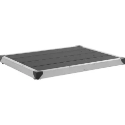vidaXL Buitendouche met grijze basis 230 cm roestvrij staal