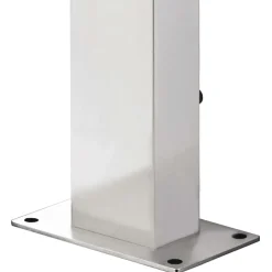vidaXL Buitendouche met grijze basis 225 cm roestvrij staal