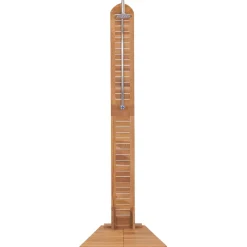 vidaXL Buitendouche 70x75x204 cm massief teakhout
