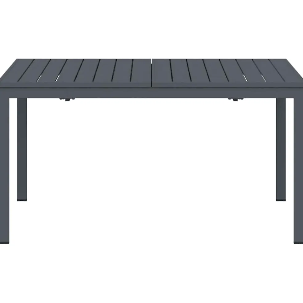 vidaXL Buiten Eettafel Opvouwbaar Antraciet 210 x 90 x 73 cm Staal