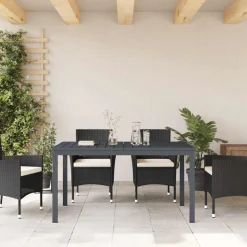 vidaXL Buiten Eettafel Opvouwbaar Antraciet 210 x 90 x 73 cm Staal
