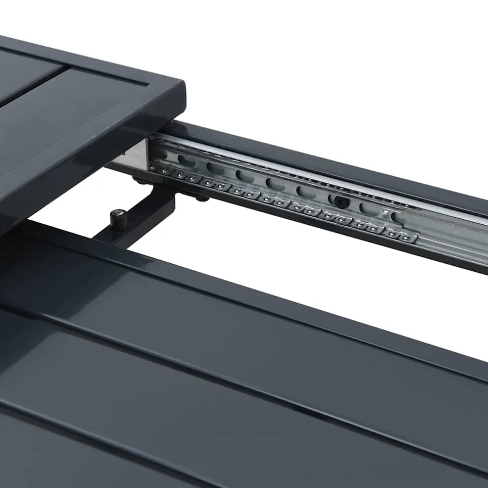 vidaXL Buiten Eettafel Opvouwbaar Antraciet 210 x 90 x 73 cm Staal