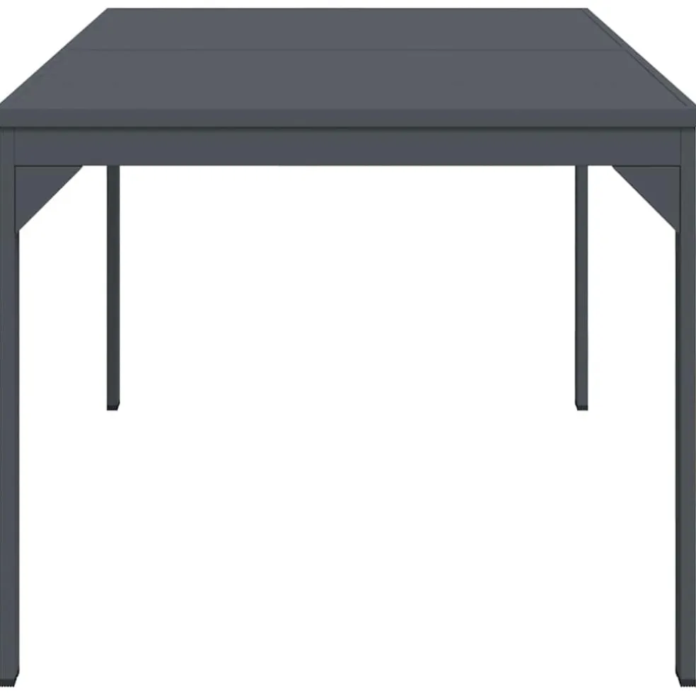 vidaXL Buiten Eettafel Opvouwbaar Antraciet 210 x 90 x 73 cm Staal