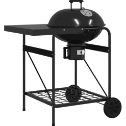 vidaXL Buiten Grill 91 x 71 x 107 cm Metaal Zwart