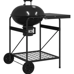 vidaXL Buiten Grill 91 x 71 x 107 cm Metaal Zwart